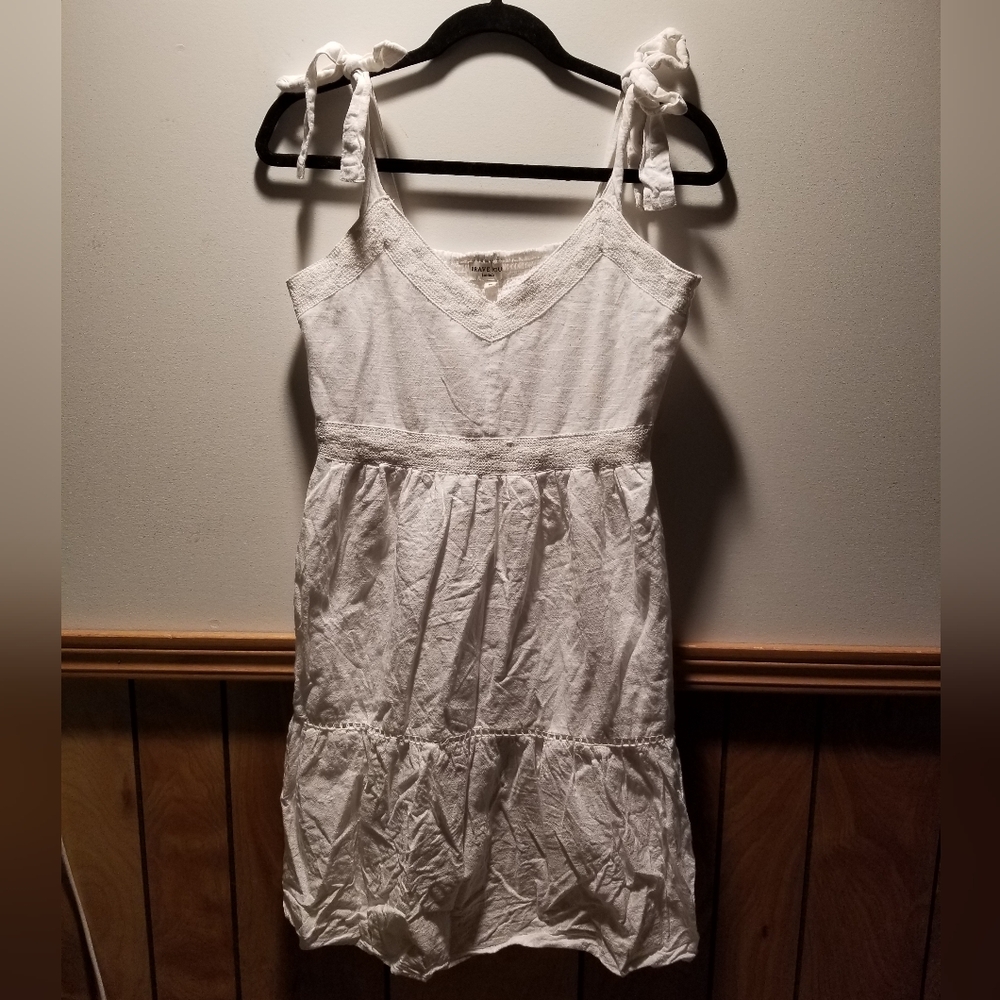 🍁🌺Brave Soul boho tiered linen dress with ties